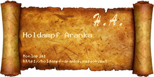 Holdampf Aranka névjegykártya