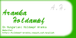 aranka holdampf business card